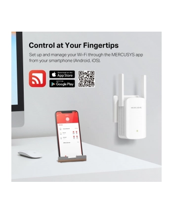TP-LINK ME60X AX1500 Wi-Fi Range Extender 300 Mbps at 2.4 GHz + 1201 Mbps at 5 GHz