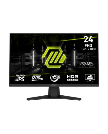 Monitor MSI 23,8'' MAG 244F Rapid IPS FHD 200Hz HDMI DP