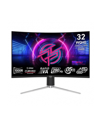 Monitor MSI 31,5'' MPG 325CQRXF RAPID VA WQHD 280Hz HDMI DP HUB
