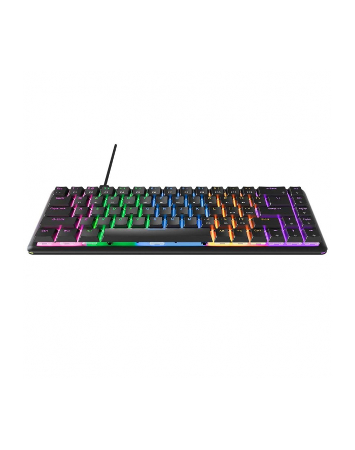 Klawiatura przewodowa Rampage REBEL-BLACKBS gamingowa mechaniczna Rainbow Light, niski profil główny