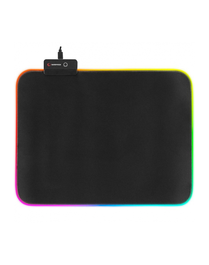 Podkładka pod mysz Rampage MP-21 gamingowa 25x33cm RGB czarna główny