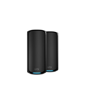 System Mesh Netgear Orbi RBE972SB Quad-Band WiFi 7 BE27000 Black 2-pack router + satelita