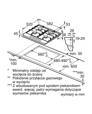 bosch Płyta gazowa PGH6B5K90