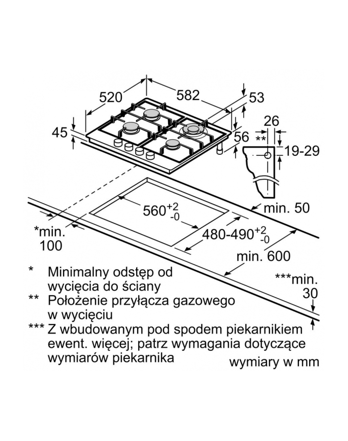 bosch Płyta gazowa PGH6B5K90 główny