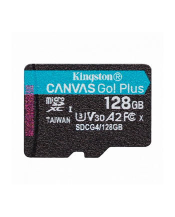 kingston Karta pamięci microSD 128GB Canvas Go! Plus 200MB/s A2 U3 V30