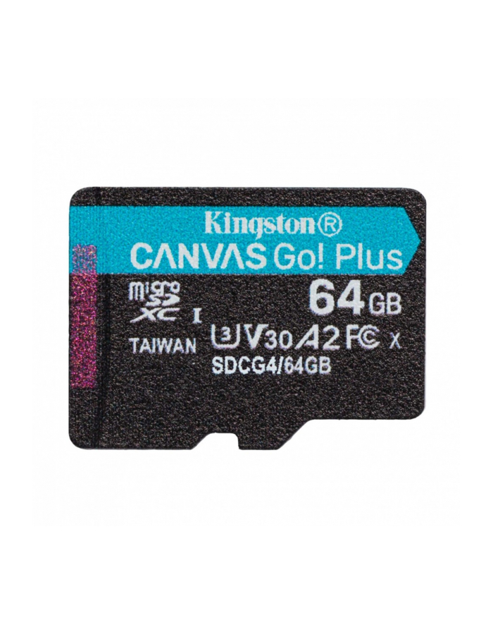 kingston Karta pamięci microSD 64GB Canvas Go! Plus 200MB/s A2 U3 V30 główny
