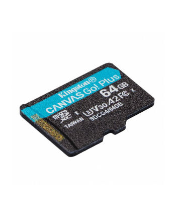 kingston Karta pamięci microSD 64GB Canvas Go! Plus 200MB/s A2 U3 V30