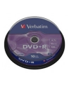 DVD+R Verbatim [ cake box 10 | 4.7GB | 16x | matte silver ] - nr 12