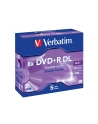 DVD+R DL Verbatim [ jewel case 5 | 8.5GB | 8x | matte silver ] - nr 5