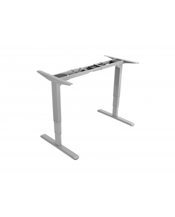 Equip Biurko Ergo Elek. Schreibtischrahmen Stufenlos Grau Dualmoto (650803)