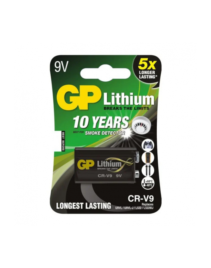 gp battery Bateria litowa GP LITHIUM 9V L522/LA522/6F22 blister 1 szt. główny