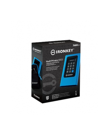 kingston Zewnętrzny dysk SSD IKVP80ES 7680GB USB3.2 Gen1 Szyfrowany