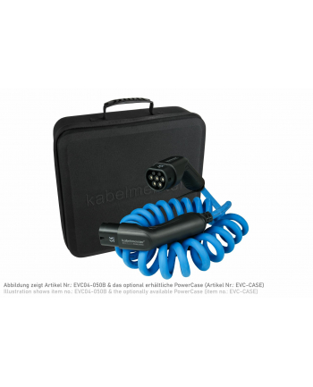 Alcasa Kabel zasilający Kabelmeister EVC02-050B kabel zasilające Czarny, Niebieski 5 m