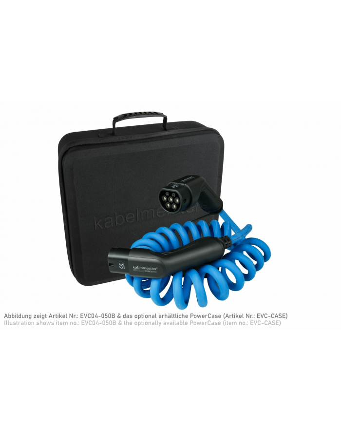Alcasa Kabel zasilający Kabelmeister EVC02-050B kabel zasilające Czarny, Niebieski 5 m główny