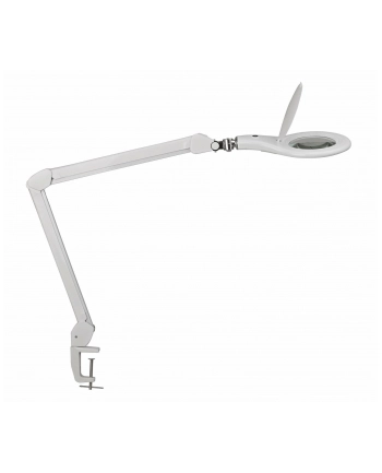 Maul Lampka Biurkowa Led Lupenleuchte Makro Mit Klemmfuß Weiß (8263302)