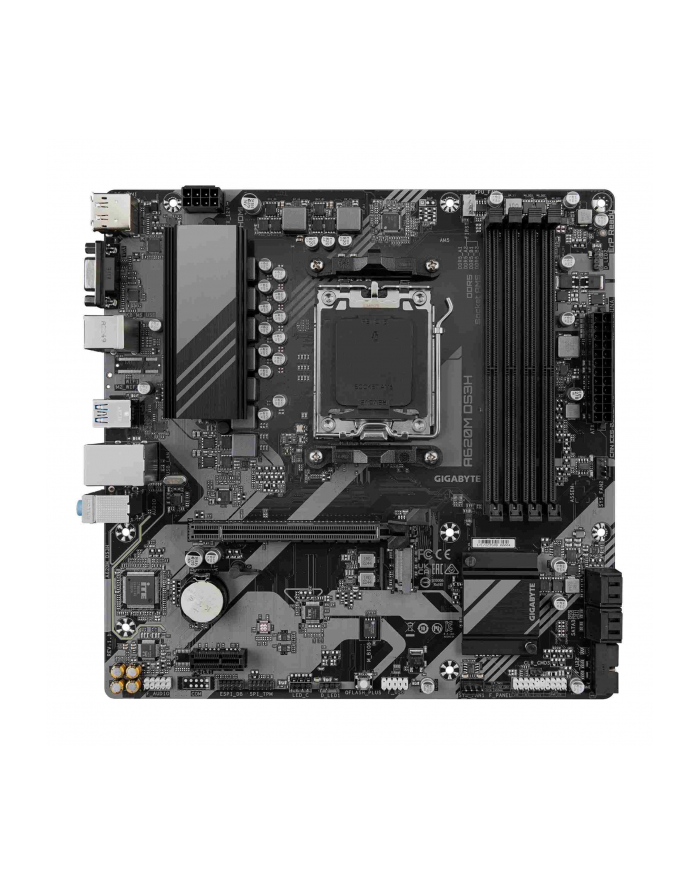 Płyta Gigabyte A620M DS3H (rev. 1.1) /AMD A620/DDR5/SATA3/M.2/USB3.0/PCIe4.0/AM5/mATX główny