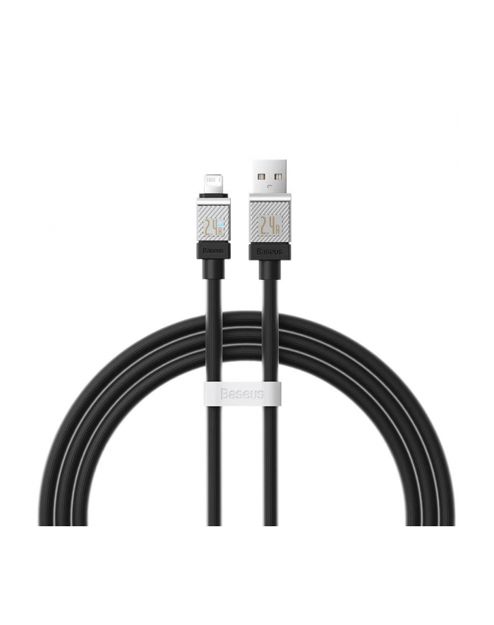 Kabel USB -> Lighting Baseus CoolPlay CAKW000501 2m 2,4A czarny główny