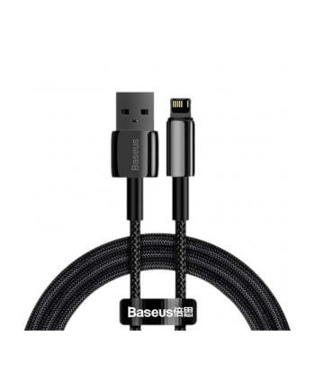 Kabel Baseus Tungsten Gold USB-A - Lightning 1m czarny