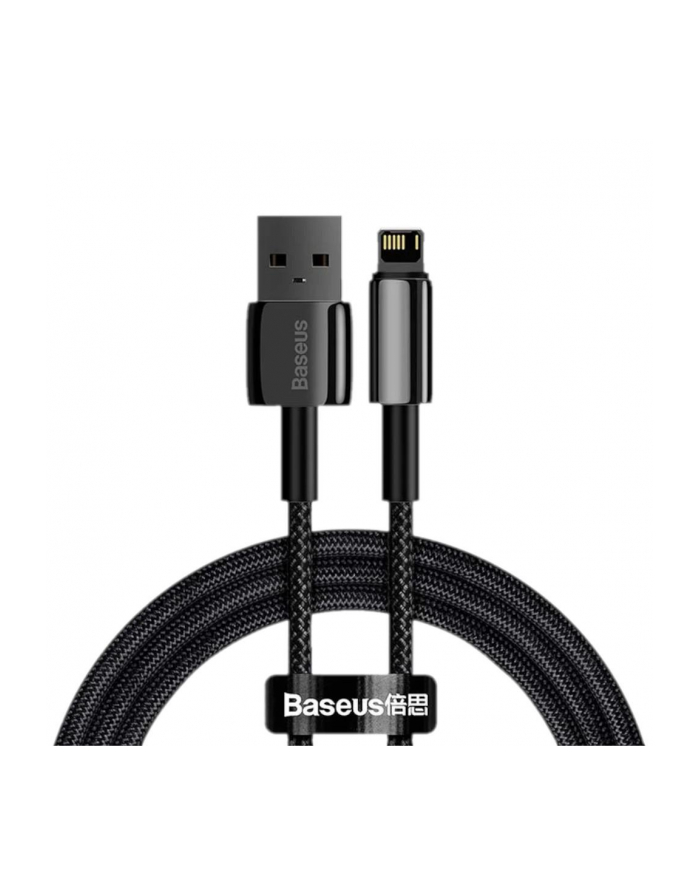 Kabel Baseus Tungsten Gold USB-A - Lightning 1m czarny główny