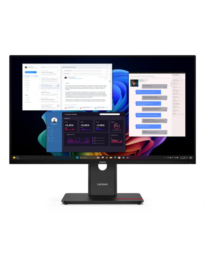 LENOVO ThinkVision T27UD-40 27inch 3840x2160 IPS USB-C docking 96W Epeat Gold TCO10 główny