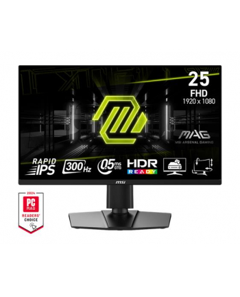 MSI MAG 255PXF 24.5inch Rapid IPS FHD 250cd/m2 300Hz 0.5ms 2xHDMI2.0 DP Pivot nr 1