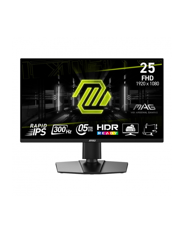MSI MAG 255PXF 24.5inch Rapid IPS FHD 250cd/m2 300Hz 0.5ms 2xHDMI2.0 DP Pivot główny
