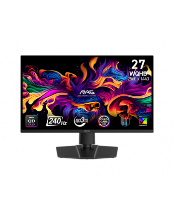 MSI MAG 271QP QD-OLED X24 26.5inch QD-OLED Flat QHD 240Hz 2xHDMI DP Hedphone OutTilt/Height/Pivot/Swivel Black