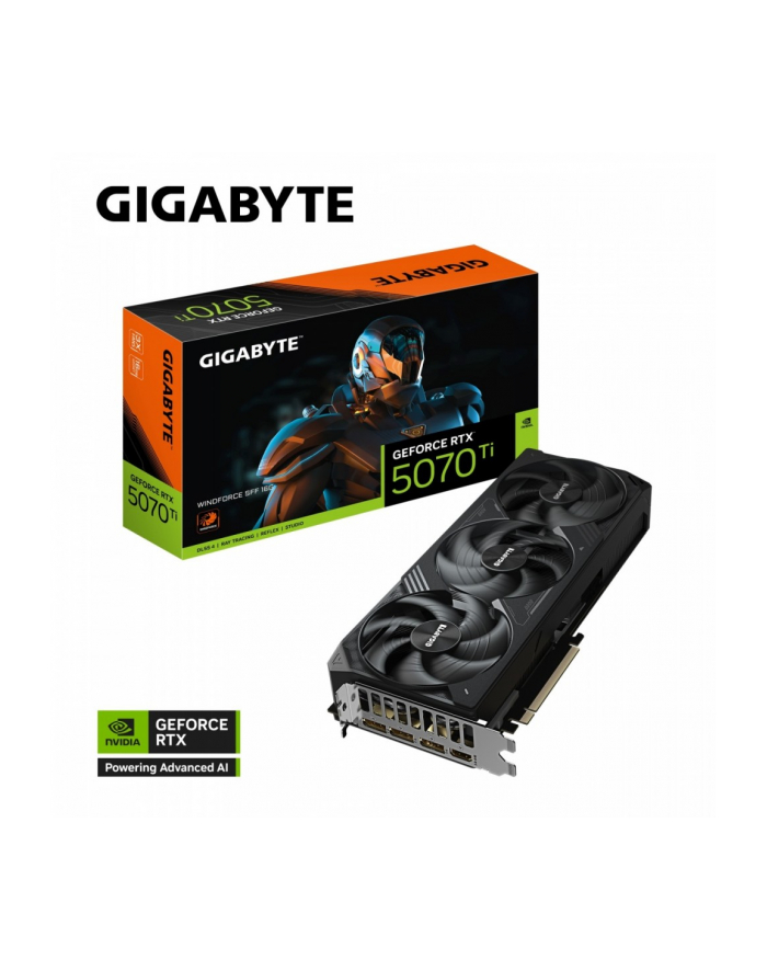 gigabyte Karta graficzna GeForce RTX 5070 Ti WINDFORCE SFF 16G 256BIT GDDR7 3DP główny
