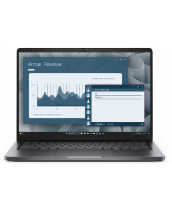Laptop Dell Pro 14 PC14255/AMD Ryzen 5 220/16GB/256GB/14.0 FHD+/Radeon 740M/FgrPr/Cam ' Mic/WLAN + BT/Backlit Kb/3 Cell/W11Pro