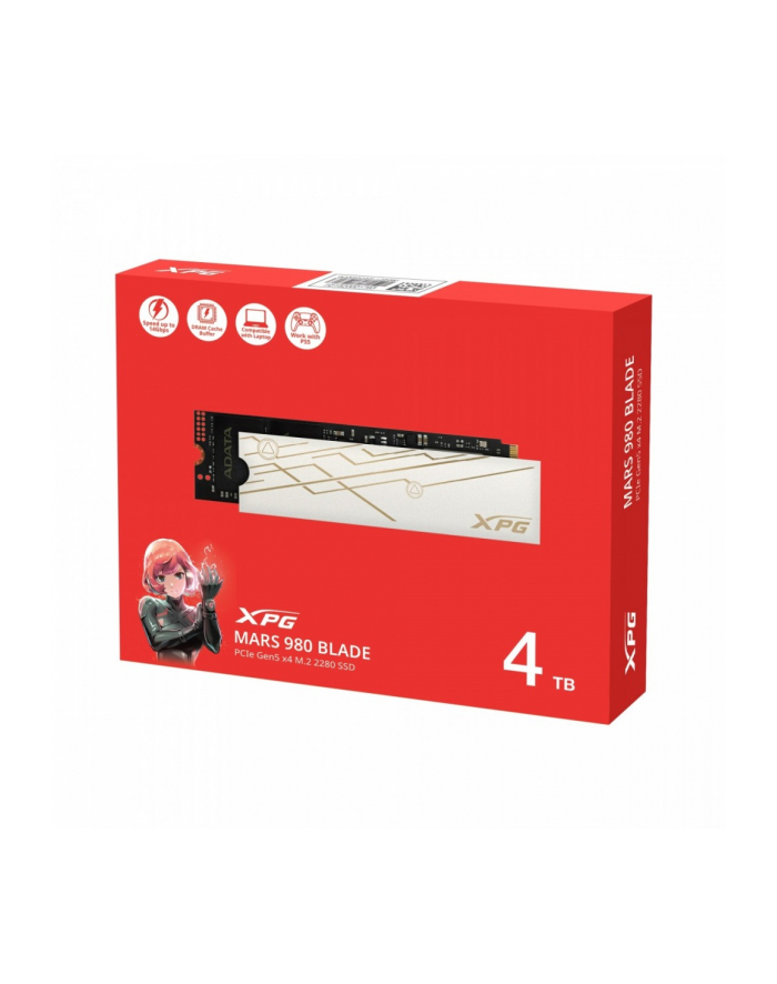 adata Dysk SSD XPG MARS 980 BLADE 4TB PCIe 5x4 14/13 GB/s M2 główny
