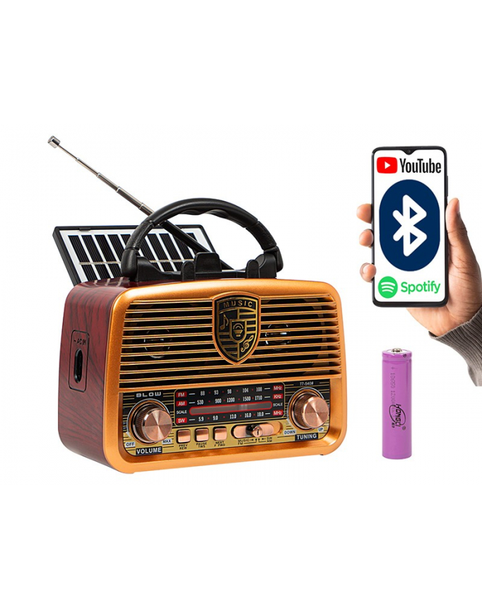 blow Radio przenośne analogowe RA10 AM/FM solarne główny