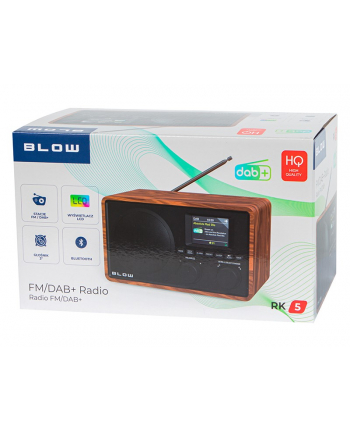 blow Radio przenośne RK5 BT FM/DAB+ kuchenne, czarne