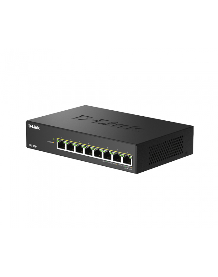 D-LINK 8 ports 2.5G/MultiGig PoE Unmanaged Switch Metal główny