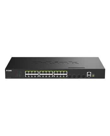 D-LINK 24 Ports GE PoE 30W + 4 Ports 10G SFP+ Smart Managed Switch 370W