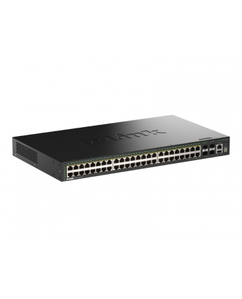 D-LINK 48 Ports GE PoE 30W + 4 Ports 10G SFP+ Smart Managed Switch 370W