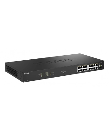 D-LINK 16 Ports GE PoE 30W + 2 Ports SFP Unmanaged Switch 240W