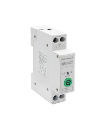 Przekaźnik Qoltec 63A na szynę DIN z licznikiem energii elektyrcznej | eWeLink od Sonoff | Wi-Fi | Dioda LED