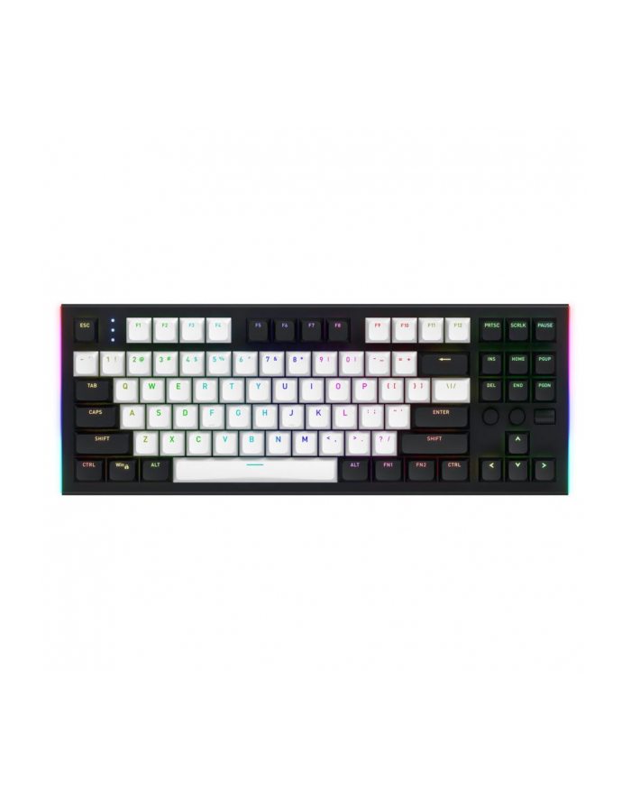 Klawiatura przewodowa Hator GRAVITY TKL HTK560 MECHANICZNA podświetlana RGB gaming  Aurum Orange Linear czarna główny