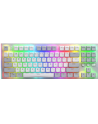 Klawiatura przewodowa Hator GRAVITY TKL HTK561 MECHANICZNA podświetlana RGB gaming  Aurum Orange Linear biała - nr 2
