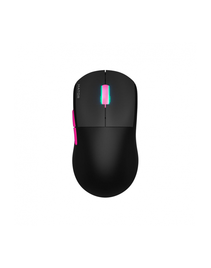 Mysz bezprzewodowa Hator QUASAR 2 ULTRA HTM570BP 4K optyczna 26000dpi 2.4 GHz + Bluetooth AKUMULATOR Gaming RGB PixArt 3395 Kailh czarna główny