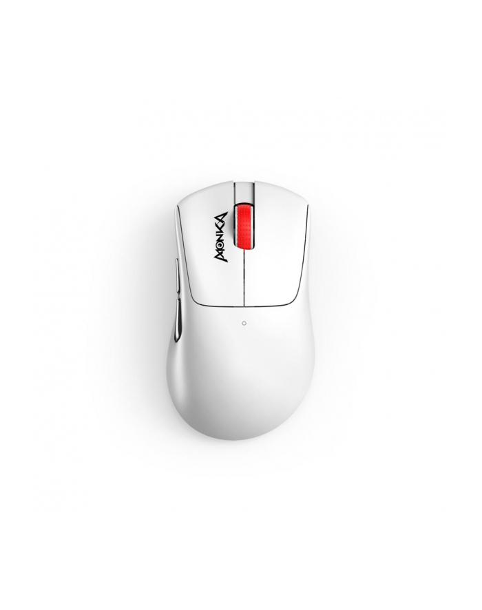 Mysz bezprzewodowa Monka RAPID optyczna 12000dpi 2.4 GHz + Bluetooth biała AKUMULATOR 6 przycisków gaming główny