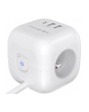 qoltec Kostka zasilająca przedłużacz 6w1 z podświetlanym włącznikiem |  3x AC | 2x USB | 1x USB-C PD 20W | biała | kabel 2m - nr 9