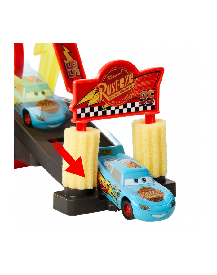 Cars Myjnia samochodowa Zmiana koloru Zestaw Zygzak McQueen JBM70 MATTEL główny