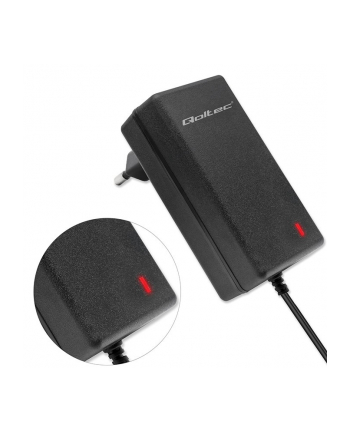 qoltec Automatyczna ładowarka do akumulatora AGM GEL STD 6V 12V | 1.5A |Prostownik z sygnalizatorem LED
