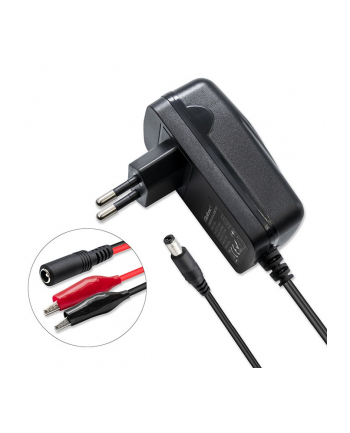 qoltec Automatyczna ładowarka do akumulatora AGM GEL STD 6V | 1A |      Prostownik z sygnalizatorem LED