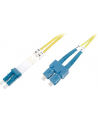 digitus Światłowodowy kabel krosowy (patch cord) jednomodowy SC APC/LC dplx, SM 9/125, OS2, LSOH, 3m, żółty - nr 5