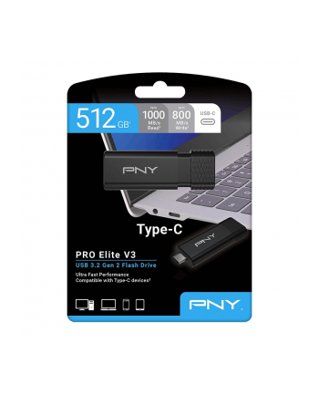 pny Pendrive 512GB ProElite V3 USB-C 3.2