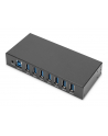 digitus Hub/Koncentrator przemysłowy 7-portowy USB 3.0 SuperSpeed aktywny, metalowa konstrukcja, szyna DIN - nr 9