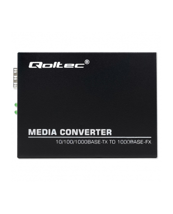 qoltec Dwukierunkowy Media Konwerter SWITCH Ethernet 1x RJ45 1x SFP |   1000Mb/s | 5V