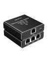 qoltec Rozdzielacz Splitter Ethernet mini SWITCH 1x3 RJ45 | 1000Mb/s |  USB-C | Aluminium - nr 10